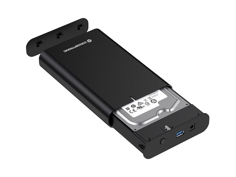 Conceptronic DANTE02B behuizing voor opslagstations HDD-/SSD-behuizing Zwart 2.5/3.5""