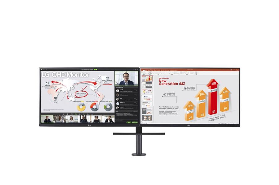 LG 27QP88DP-BS 68,6 cm (27"") 2560 x 1440 Pixels Quad HD LED Zwart