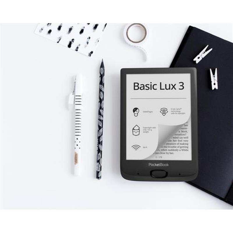 PocketBook Basic Lux 3 e-book reader 8 GB Wifi Zwart