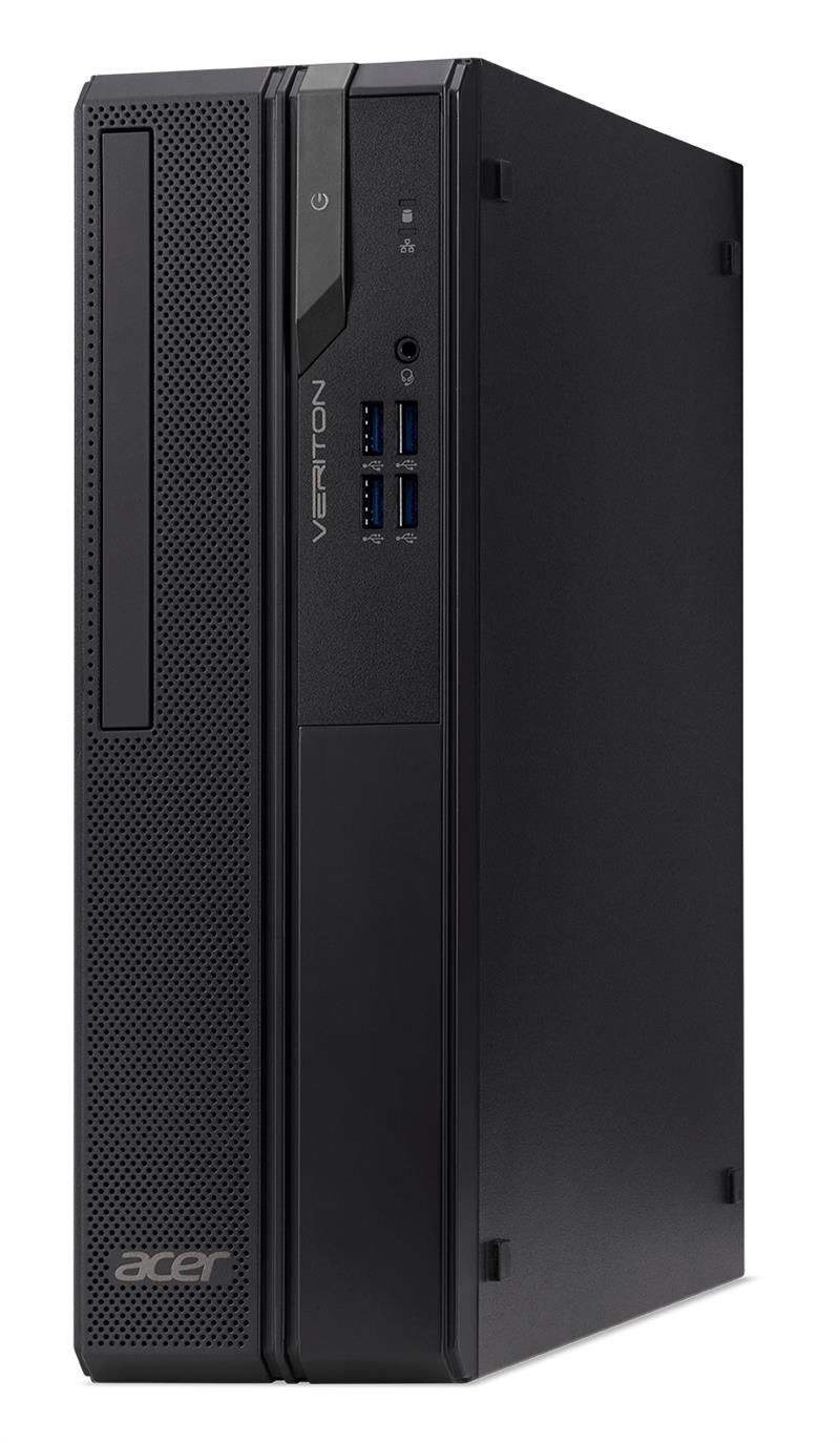 Acer Veriton X X2690G Desktop Intel® Core™ i3 i3-12100 8 GB DDR4-SDRAM 128 GB SSD Windows 11 Pro PC Zwart