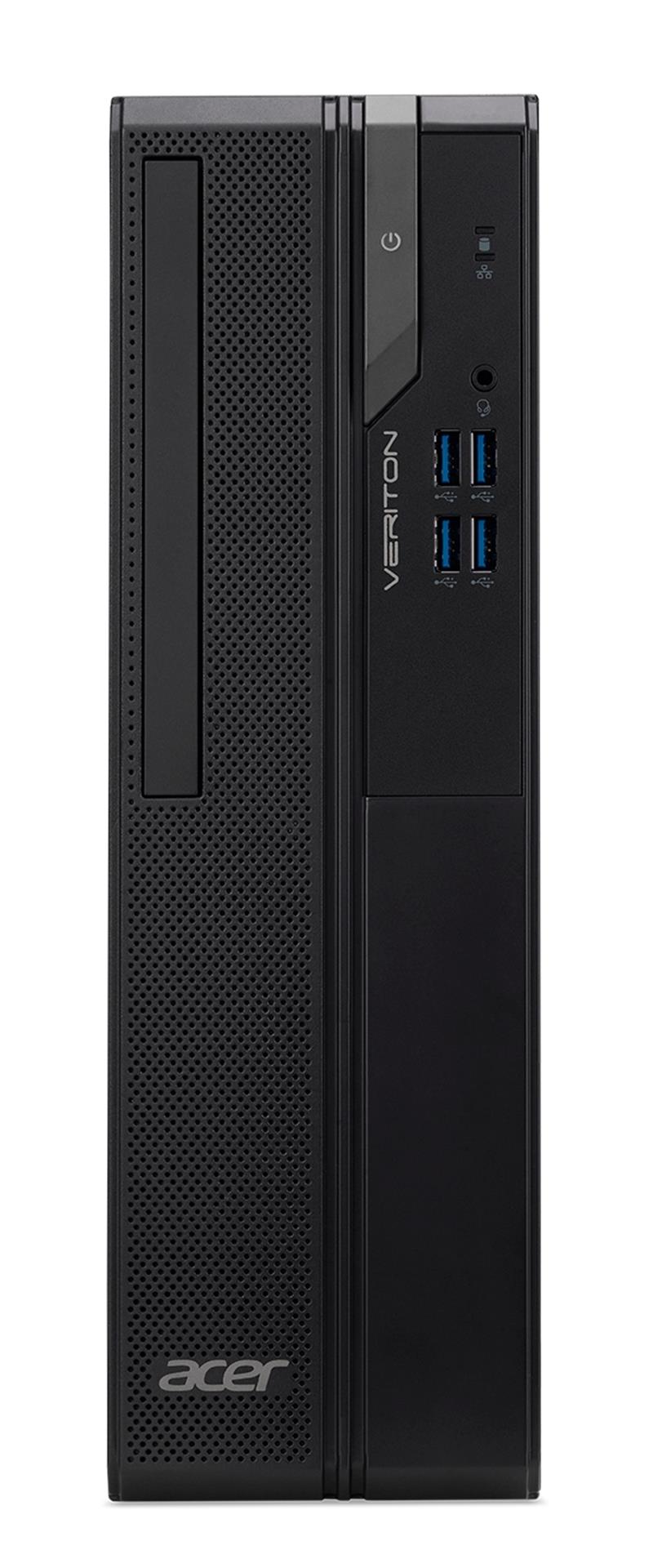 Acer Veriton X X2690G Desktop Intel® Core™ i3 i3-12100 8 GB DDR4-SDRAM 128 GB SSD Windows 11 Pro PC Zwart