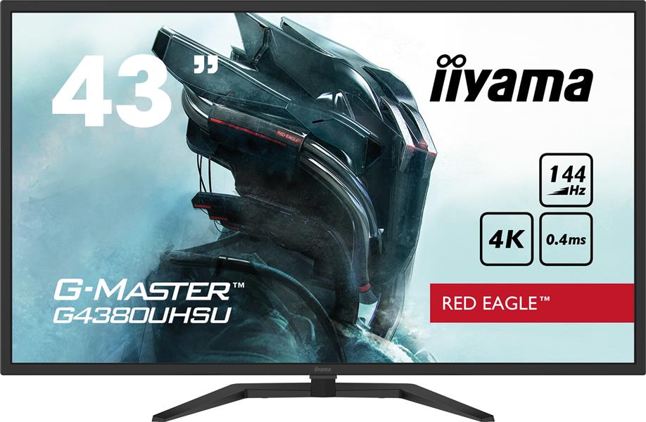 iiyama G-MASTER G4380UHSU-B1 computer monitor 108 cm (42.5"") 3840 x 2160 Pixels 4K Ultra HD LED Zwart