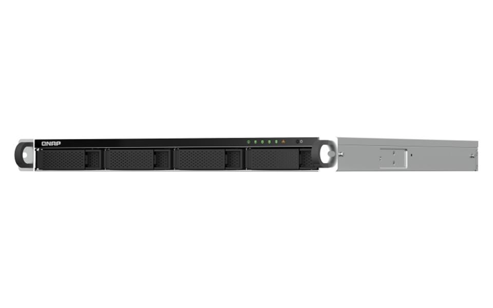 QNAP TS-464U-RP NAS Rack (1U) Ethernet LAN Zwart