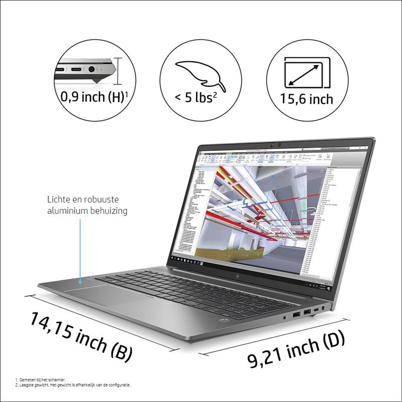 HP ZBook Power 15,6 inch G8 mobiel workstation pc