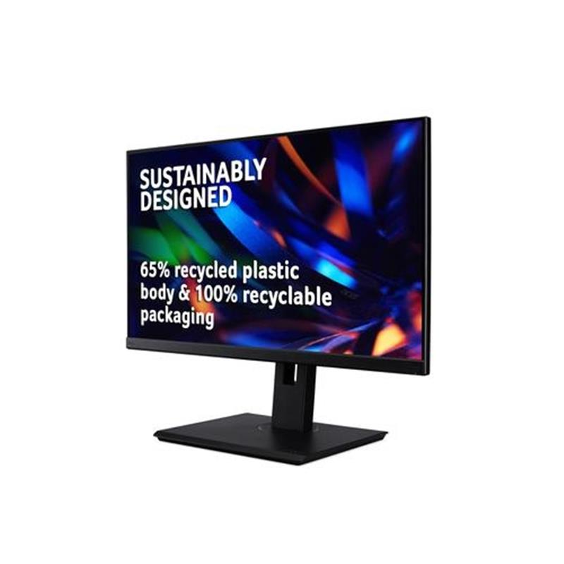 Acer VERO BR247YBMIPRX 23.8 IPS HDMI/DP computer monitor 60,5 cm (23.8"") 1920 x 1080 Pixels Full HD LED Zwart