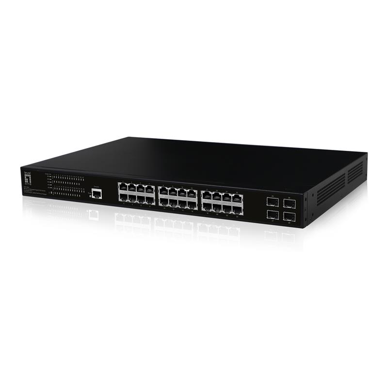 LevelOne GEP-2861 netwerk-switch Managed L2 Gigabit Ethernet (10/100/1000) Power over Ethernet (PoE) 1U Zwart