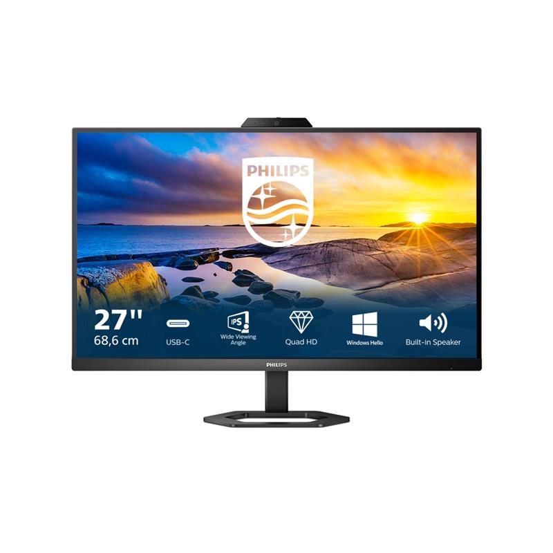 Philips 27E1N5600HE/00 27p QHD IPS 68,6 cm (27"") 2560 x 1440 Pixels Zwart