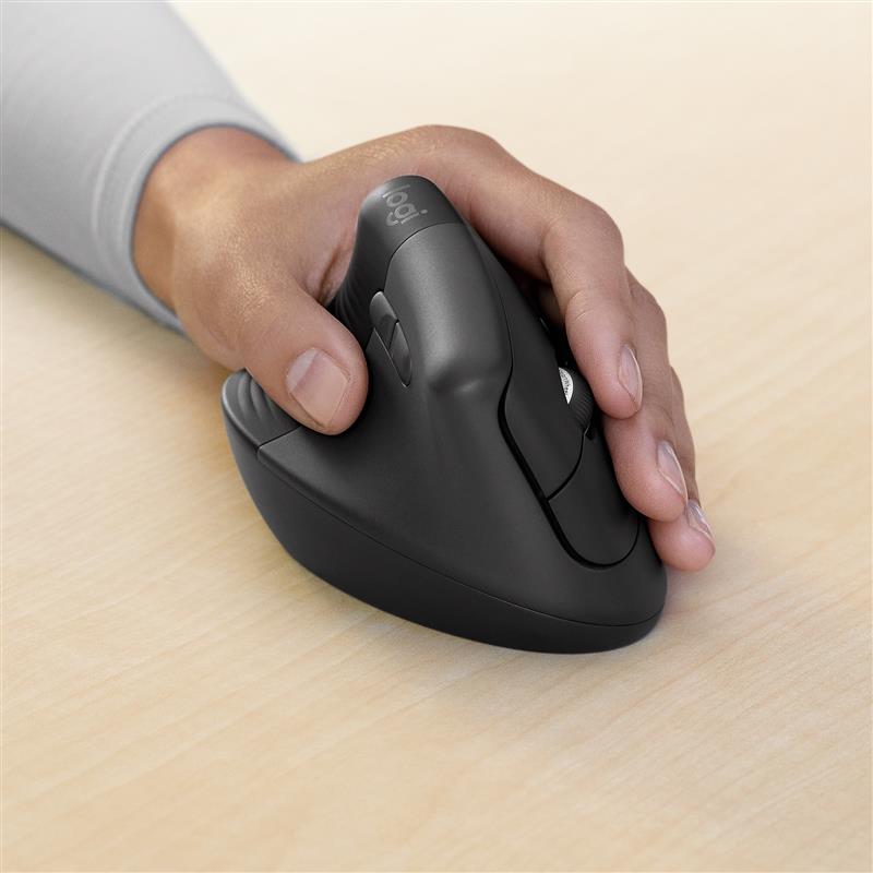 Logitech LIFT WL Vertical Ergonomic for Busi. grafit LEFT BT für Linkshänder, 6 Tasten