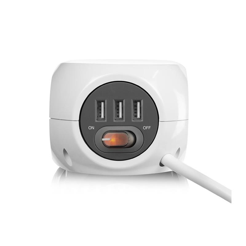 ACT AC2430 energiedistributie 3 AC-uitgang(en) Wit