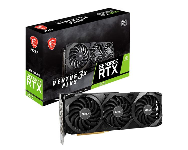 MSI GeForce RTX 3070 VENTUS 3X PLUS 8G OC LHR NVIDIA 8 GB GDDR6