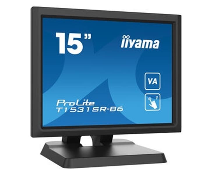 iiyama ProLite T1531SR-B6 computer monitor 38,1 cm (15"") 1024 x 768 Pixels XGA LCD Touchscreen Zwart