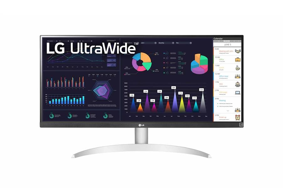 LG 29WQ600-W.AEU computer monitor 73,7 cm (29"") 2560 x 1080 Pixels Full HD LCD Tafelblad Wit