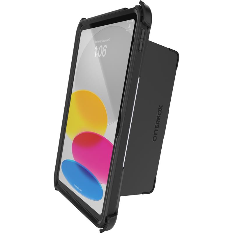 OtterBox Defender Case voor iPad 10th gen, schokbestendig, ultra robuuste met ingebouwde schermbeschermer, 2x getest volgens militaire standaard, Zwar
