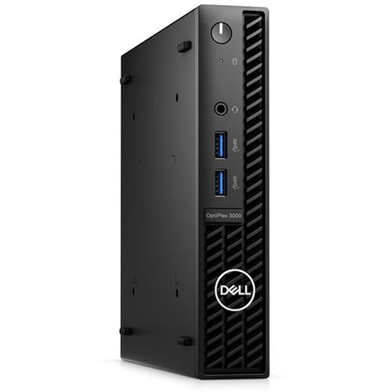 DELL OptiPlex 3000 i3-12100T mini PC Intel® Core™ i3 8 GB DDR4-SDRAM 256 GB SSD Windows 10 Pro Zwart