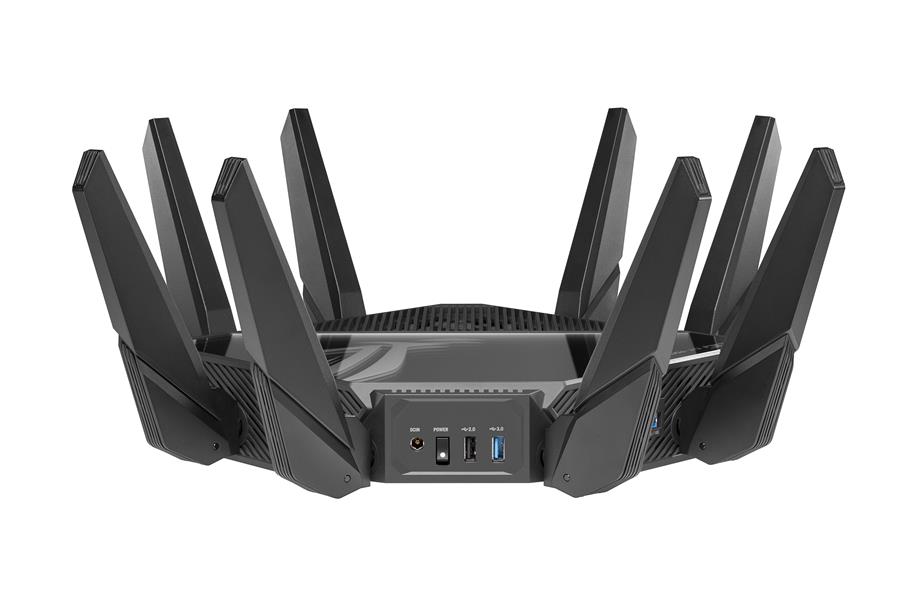 ASUS ROG Rapture GT-AXE16000 draadloze router 10 Gigabit Ethernet Tri-band (2,4 GHz / 5 GHz / 6 GHz) Zwart