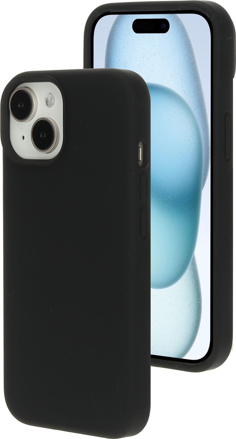 Mobiparts Silicone Cover Apple iPhone 15 Black (Magsafe Compatible)