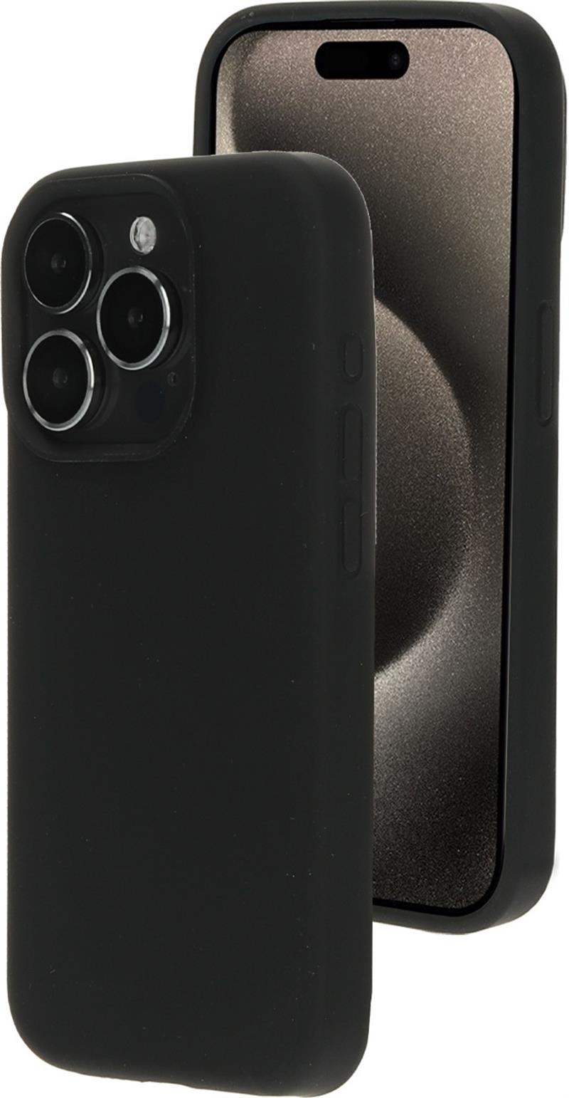 Mobiparts Silicone Cover Apple iPhone 15 Pro Black (Magsafe Compatible)