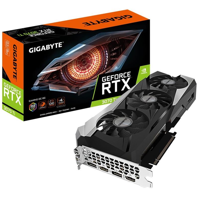 Gigabyte GV-N307TGAMING OC-8GD videokaart NVIDIA GeForce RTX 3070 Ti 8 GB GDDR6X