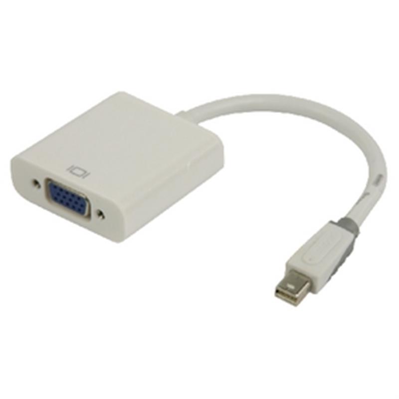 Mini DisplayPort Kabel Mini-DisplayPort Male - VGA Female 15-Pins 0.20 m Wit