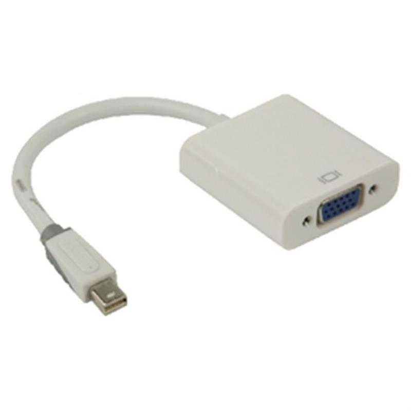 Mini DisplayPort Kabel Mini-DisplayPort Male - VGA Female 15-Pins 0.20 m Wit