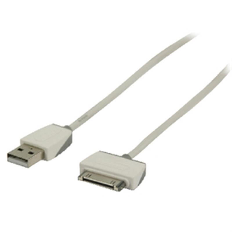 Data en Oplaadkabel Apple Dock 30-Pins - USB A Male 2.00 m Wit