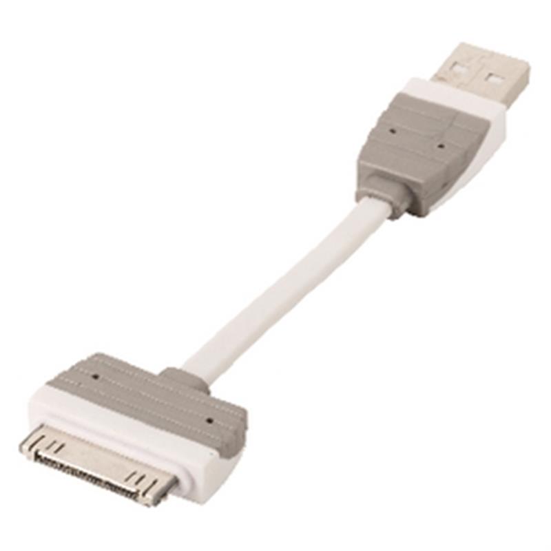 Data en Oplaadkabel Apple Dock 30-Pins - USB A Male 0.10 m Wit