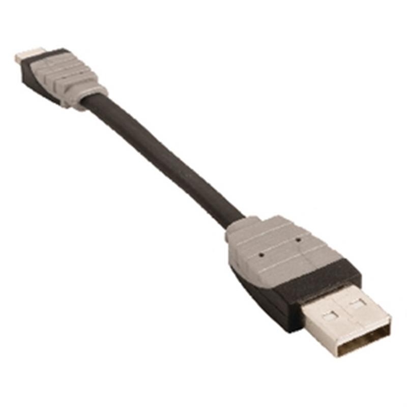 Data en Oplaadkabel Apple Lightning - USB A Male 0.10 m Zwart