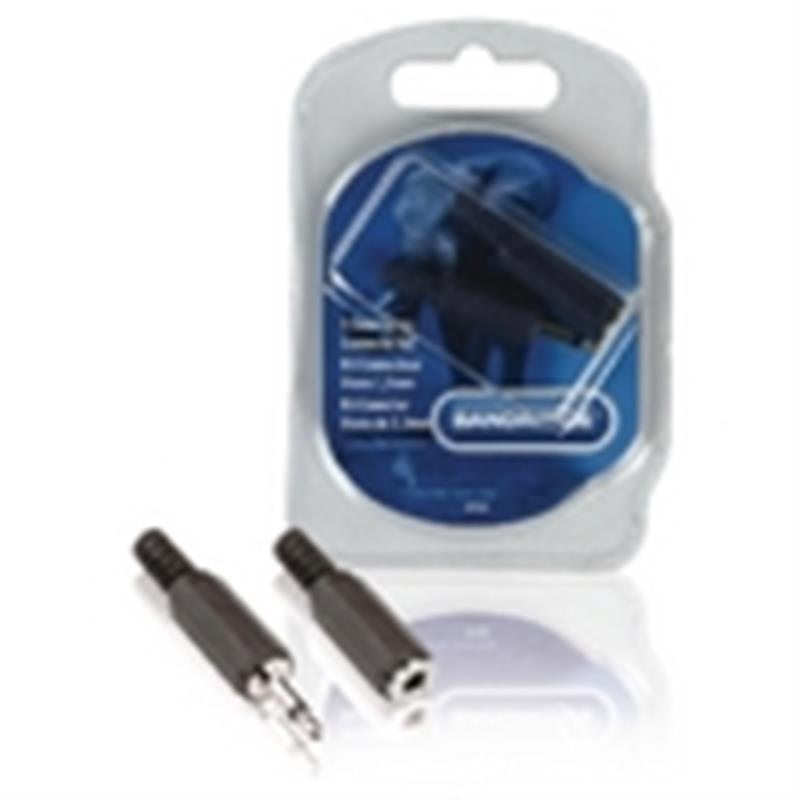 Audioconnectorset 3.5 mm Zwart