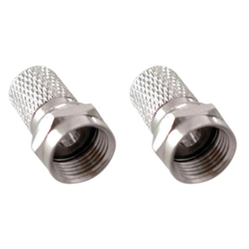 F-Connector 5.5 mm Male Zilver