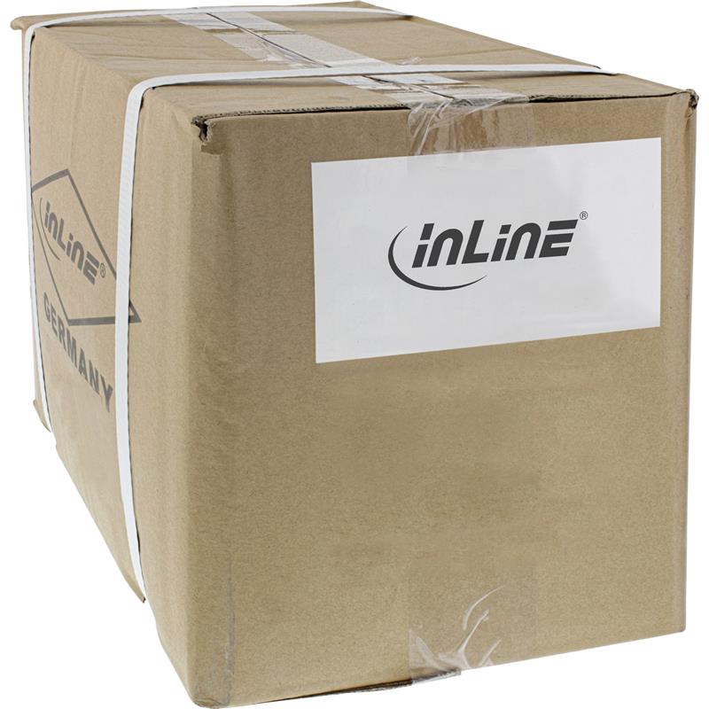 40pcs Bulk-Pack InLine Patch Cable S FTP PiMF Cat 6A halogen free 500MHz grey 2m