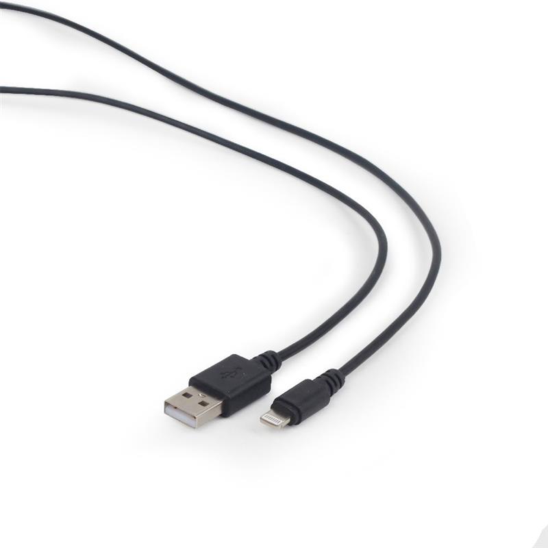USB oplaadkabel zwart 1 meter
