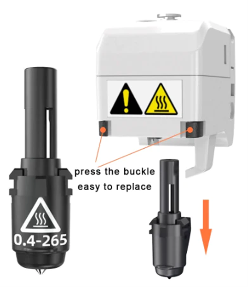 Flashforge Adventurer3 4 Nozzle ass 265 °C 0 4mm