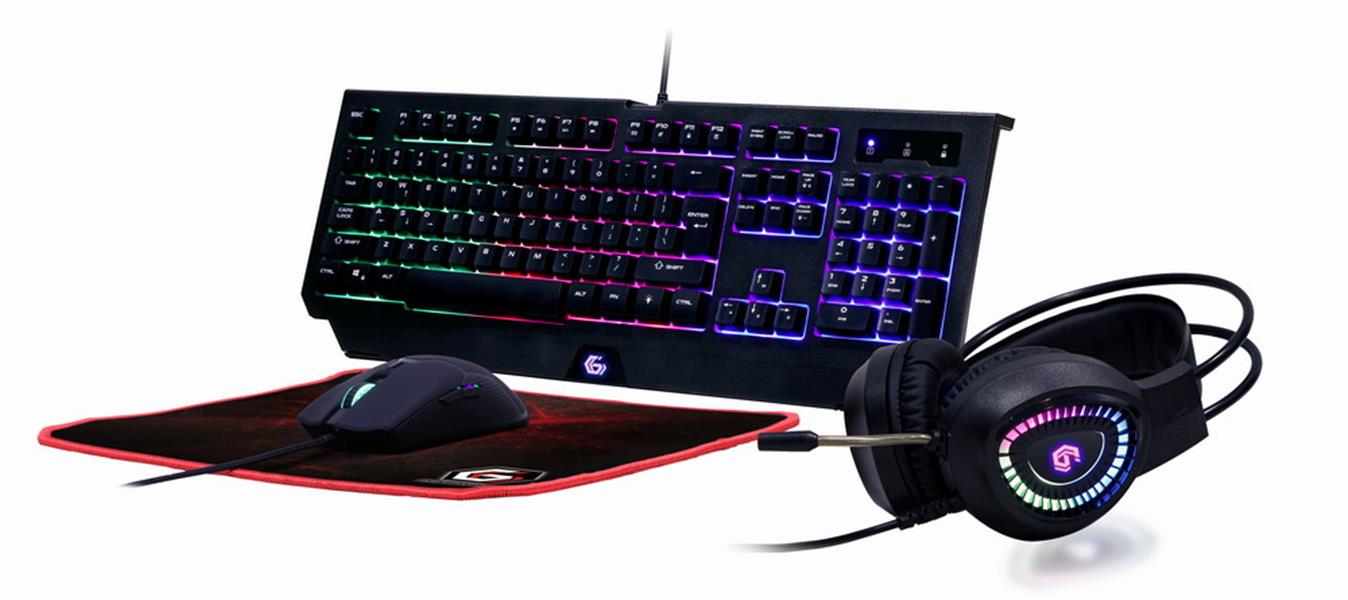 Gembird 4-in-1 backlight gaming kit Phantom