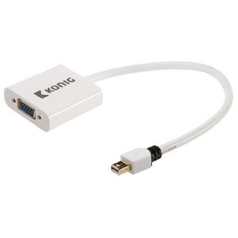 Mini DisplayPort Kabel Mini-DisplayPort Male - VGA Female 15-Pins 0.20 m Wit