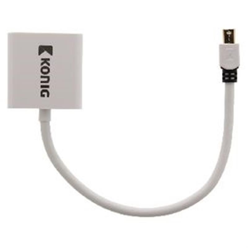 Mini DisplayPort Kabel Mini-DisplayPort Male - VGA Female 15-Pins 0.20 m Wit