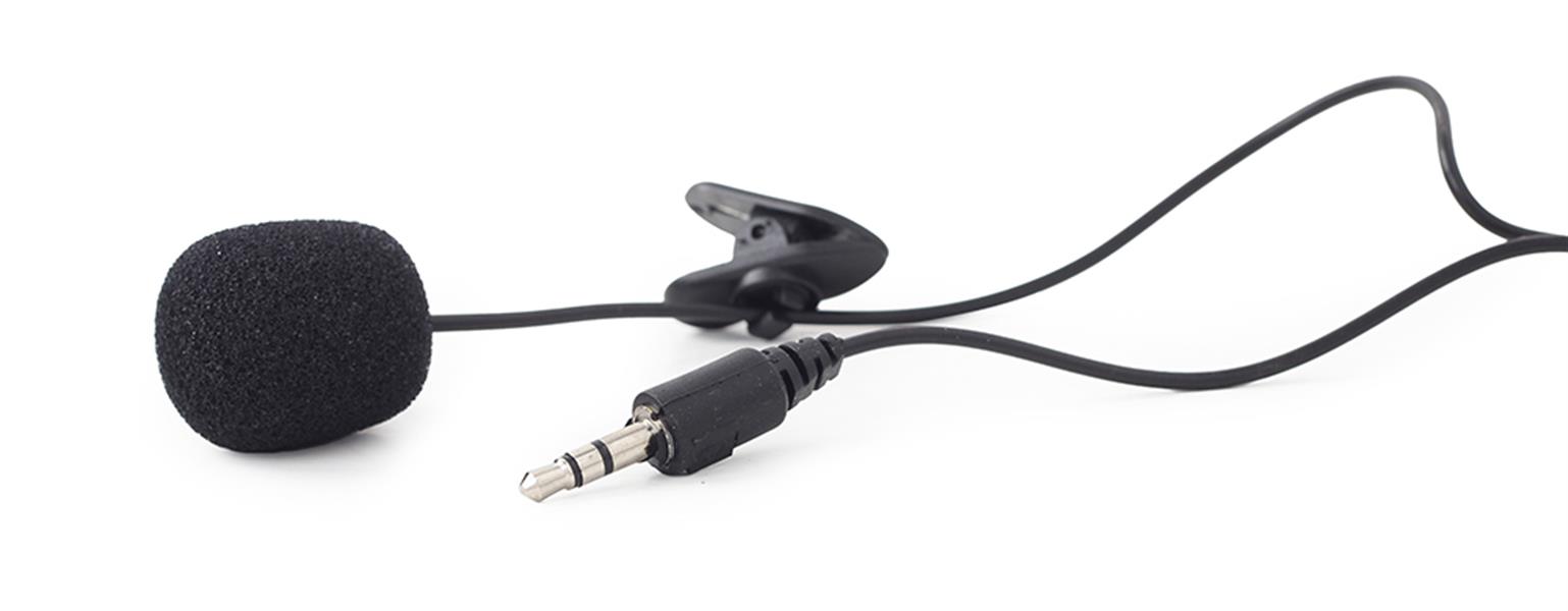 Gembird lichtgewicht clip-on microfoon met 3 5 mm aansluiting