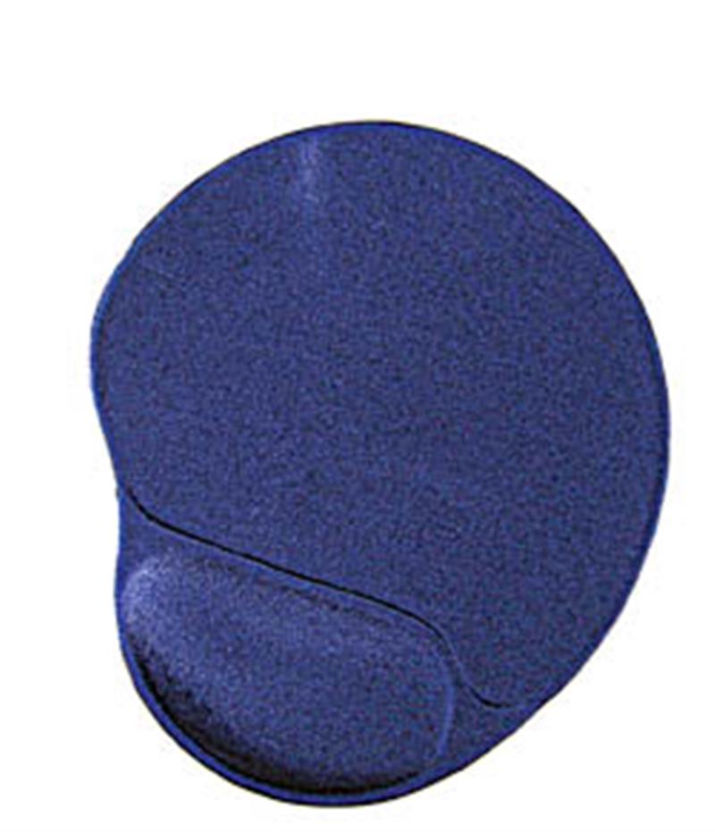 Muismat met gel polssteun blauw