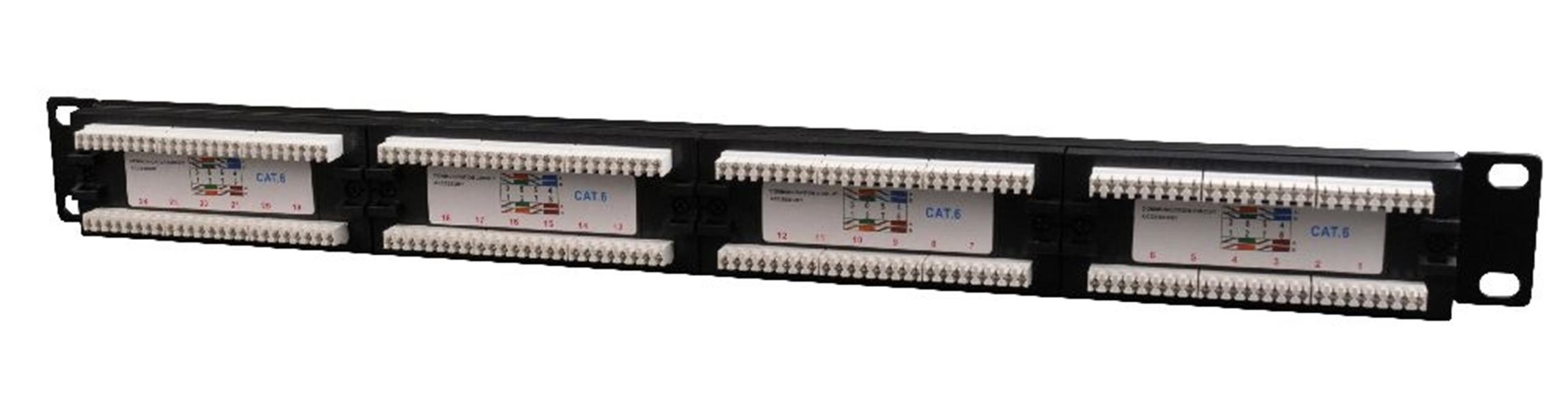 Gembird Cat6 24-poorts patchpanel met kabelorganizer