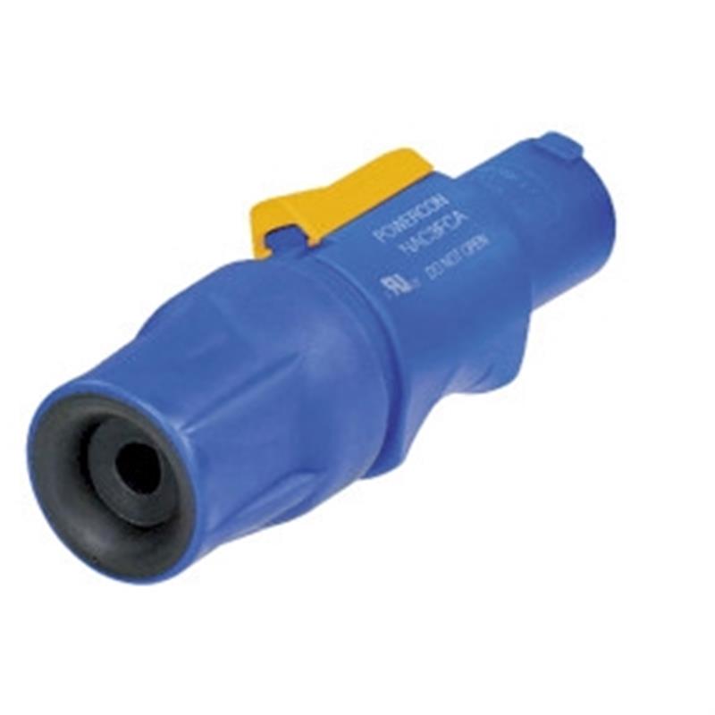 NAC3FCA Vergrendelbare kabelconnector, power-in, schroefklemmen, blauw