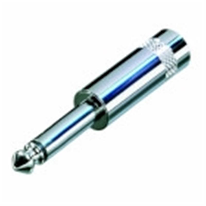 Monoconnector 6.35 mm Male Zilver