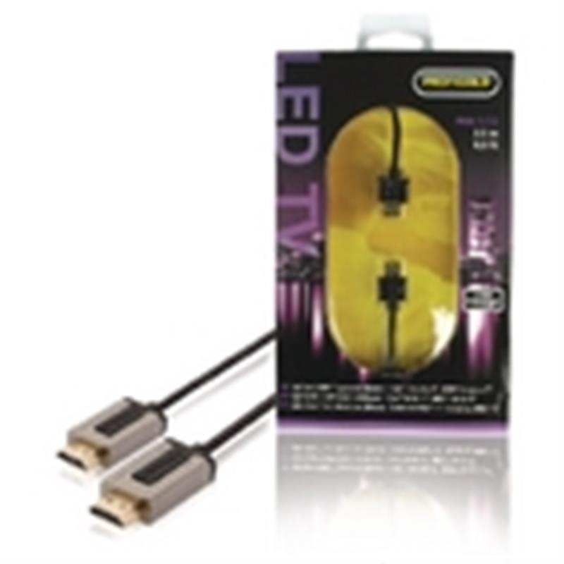 High Speed HDMI kabel met Ethernet HDMI-Connector - HDMI-Connector 2.00 m Zwart