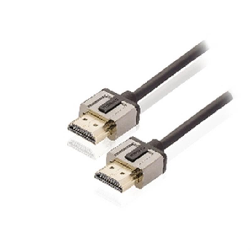 High Speed HDMI kabel met Ethernet HDMI-Connector - HDMI-Connector 2.00 m Zwart