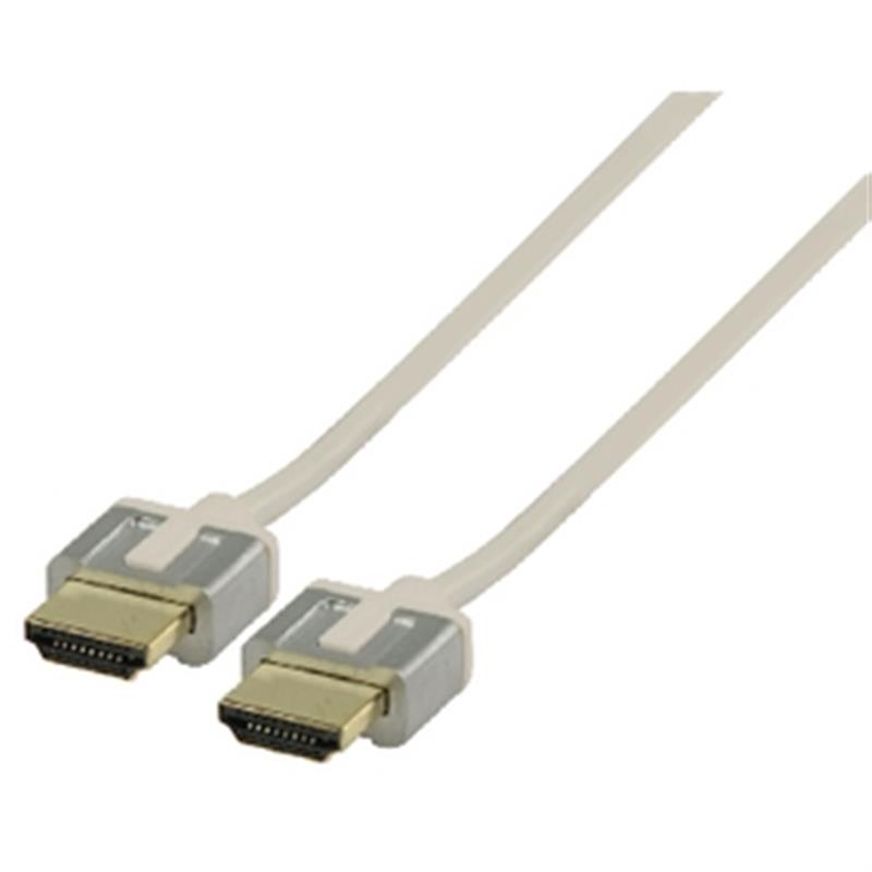 High Speed HDMI kabel met Ethernet HDMI-Connector - HDMI-Connector 1.00 m Wit