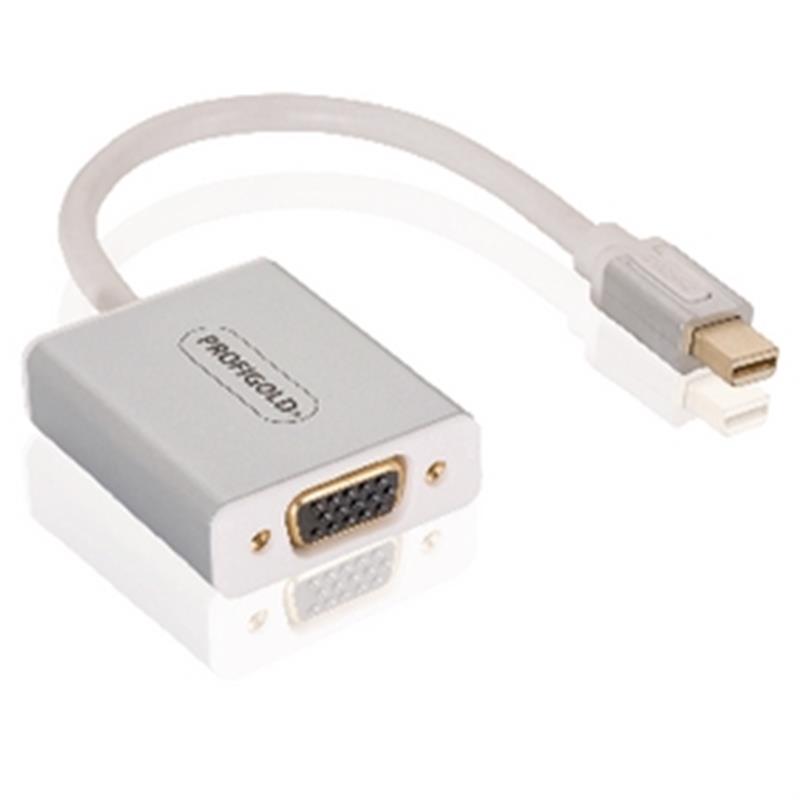 Mini DisplayPort Kabel Mini-DisplayPort Male - VGA Female 15-Pins 0.20 m Wit