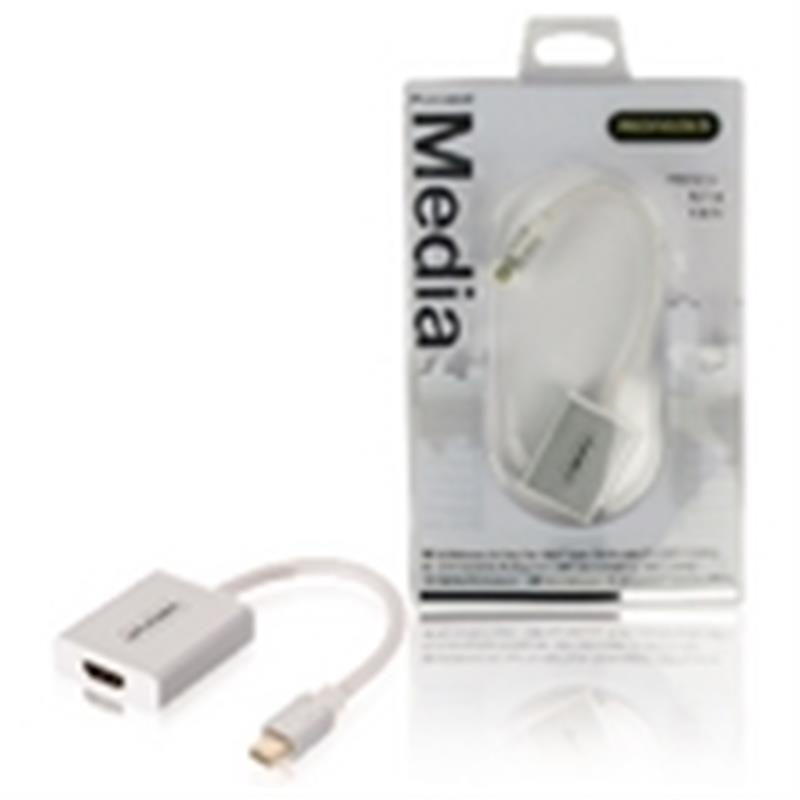 Mini DisplayPort Kabel Mini-DisplayPort Male - HDMI Male 0.20 m Wit