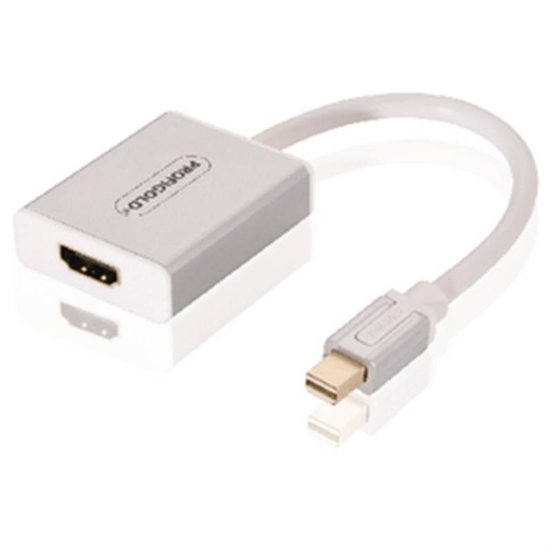 Mini DisplayPort Kabel Mini-DisplayPort Male - HDMI Male 0.20 m Wit