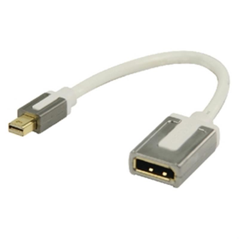 Mini DisplayPort Kabel Mini-DisplayPort Male - DisplayPort Female 0.20 m Wit