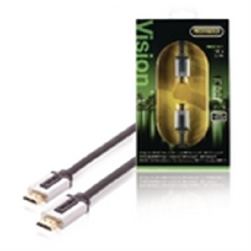 High Speed HDMI kabel met Ethernet HDMI-Connector - HDMI-Connector 1.00 m Zwart