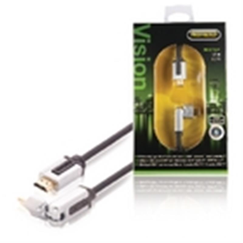 High Speed HDMI kabel met Ethernet HDMI-Connector - HDMI-Connector Draaibaar 1.00 m Zwart