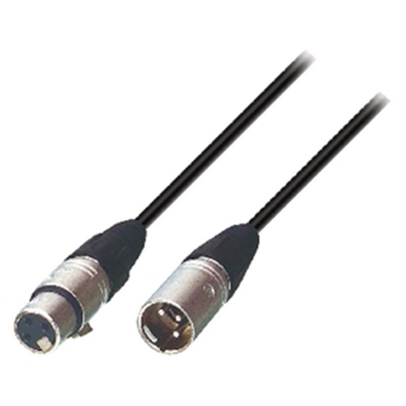 Luidsprekerkabel XLR 3-Pins Male - XLR 3-Pins Female 12.0 m Zwart